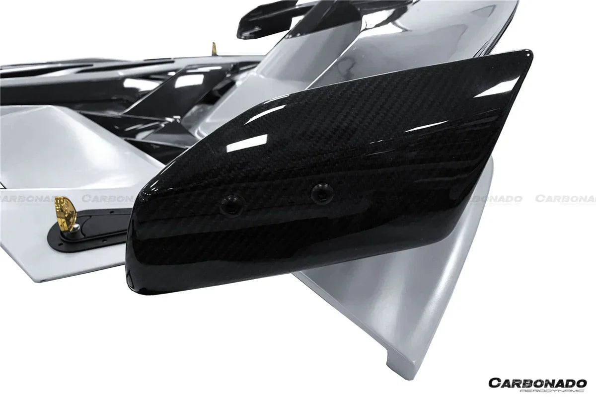 2011-2021 Lamborghini Aventador LP700 LP740 LP750 Coupe Roadster SVJ Style Part DRY Carbon Fiber Engine Hood And Wing - [The Exotic Hub]