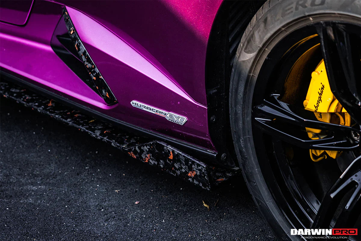 2019-2022 Lamborghini Huracan EVO OD Style Dry Carbon Side Skirts Under Board - [The Exotic Hub]