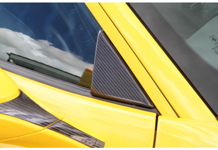 Novitec 488 Carbon Triangle Cover for Side Window - [The Exotic Hub]