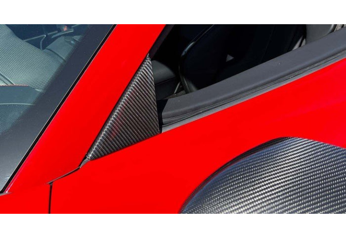 Novitec Carbon Triangular Window Covers for Ferrari SF90 - [The Exotic Hub]