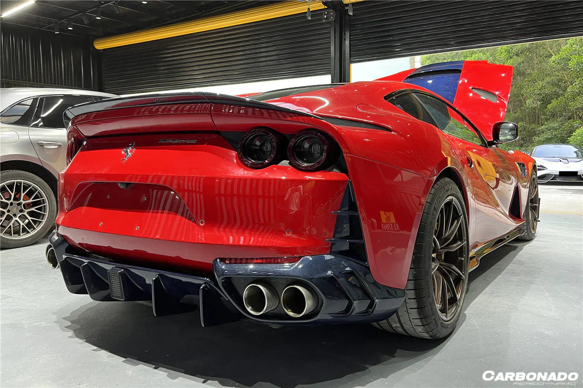 2018-UP Ferrari 812 Superfast MSY Style Rear Diffuser with Light - [The Exotic Hub]