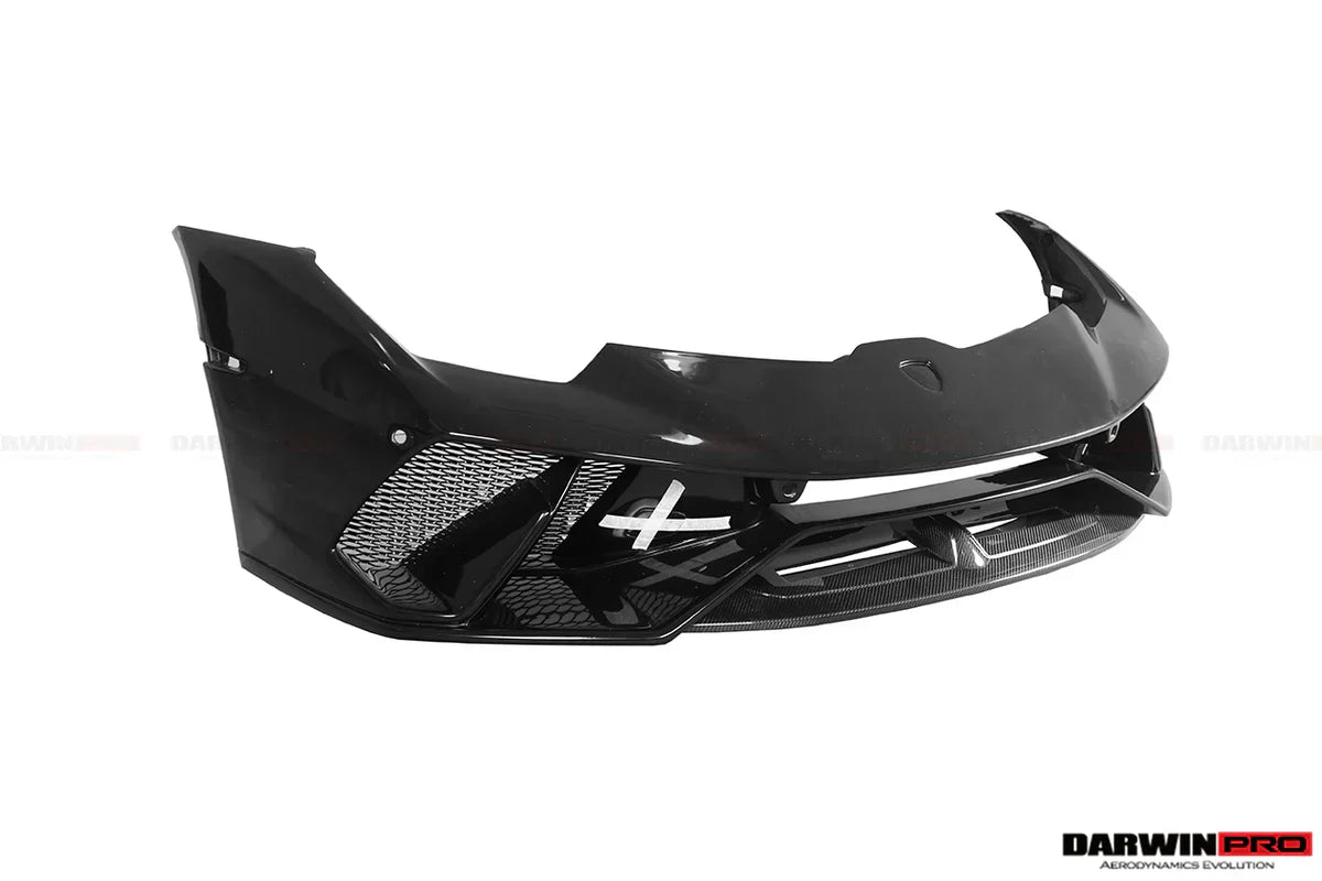 2015-2020 Lamborghini Huracan LP610/LP580/EVO BKSS Style Partial Carbon Front Bumper w/ Lip - [The Exotic Hub]