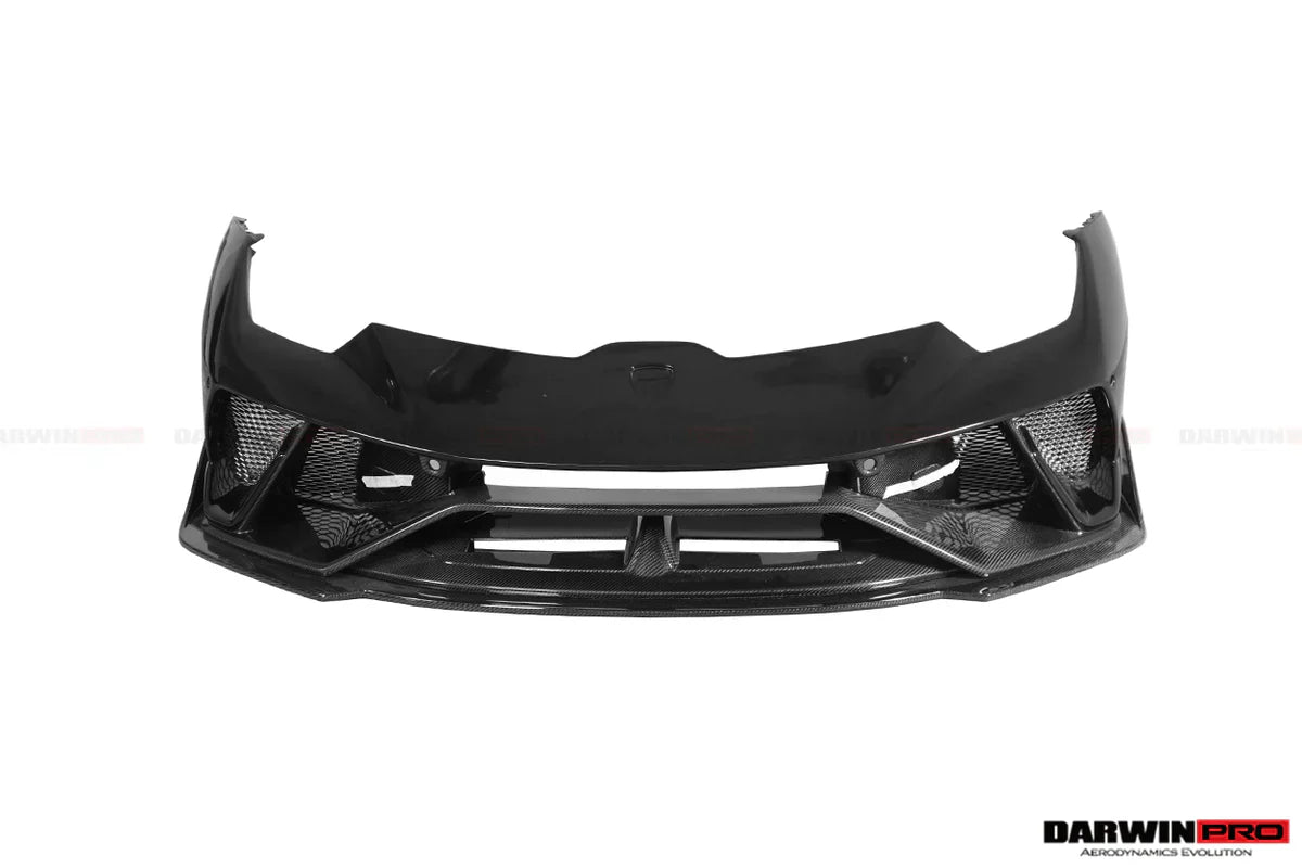 2015-2020 Lamborghini Huracan LP610/LP580/EVO BKSS Style Partial Carbon Front Bumper w/ Lip - [The Exotic Hub]