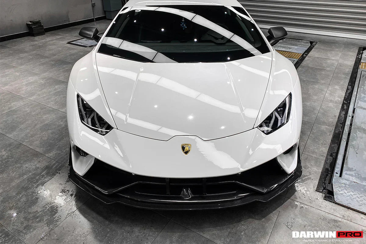 2015-2020 Lamborghini Huracan LP610/LP580/EVO BKSS Style Partial Carbon Front Bumper w/ Lip - [The Exotic Hub]