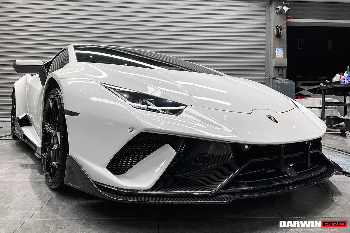 2015-2020 Lamborghini Huracan LP610/LP580/EVO BKSS Style Partial Carbon Front Bumper w/ Lip - [The Exotic Hub]