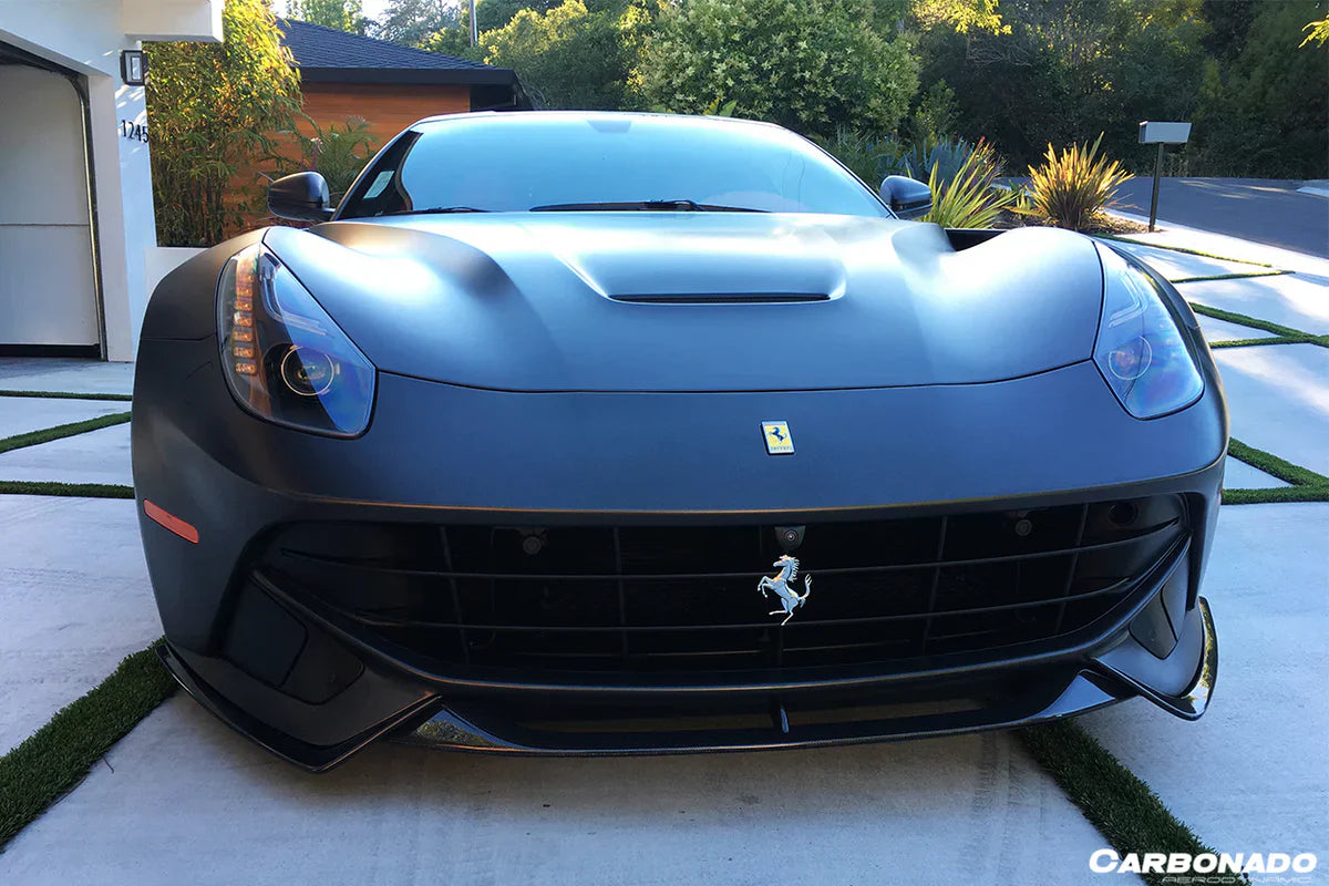 2012-2017 Ferrari F12 Berlinetta RS Style Carbon Fiber Front Lip - [The Exotic Hub]