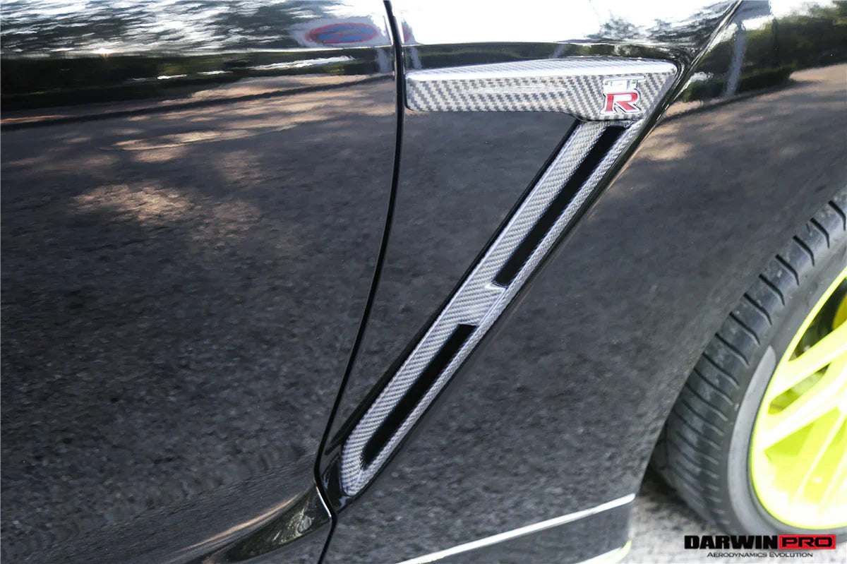 2008-2022 Nissan GTR R35 CBA/DBA/EBA Carbon Fiber Fender Vents - [The Exotic Hub]