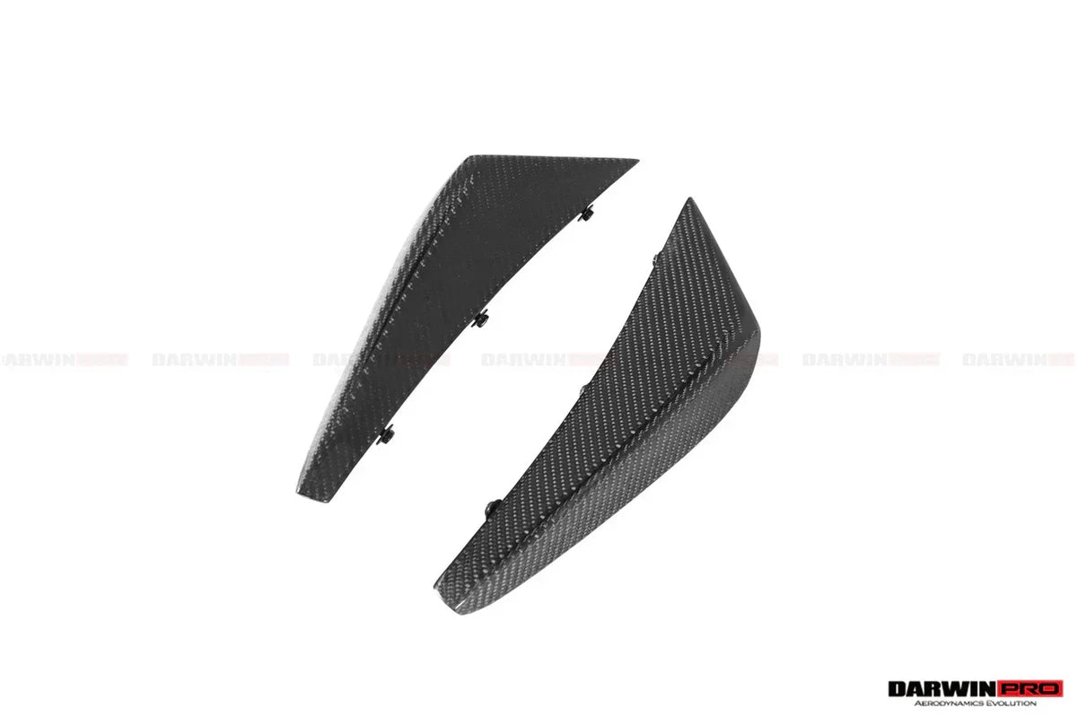 2019-2022 Lamborghini Huracan EVO 4WD ONLY BKSS Style Carbon Front Bumper Canards - [The Exotic Hub]