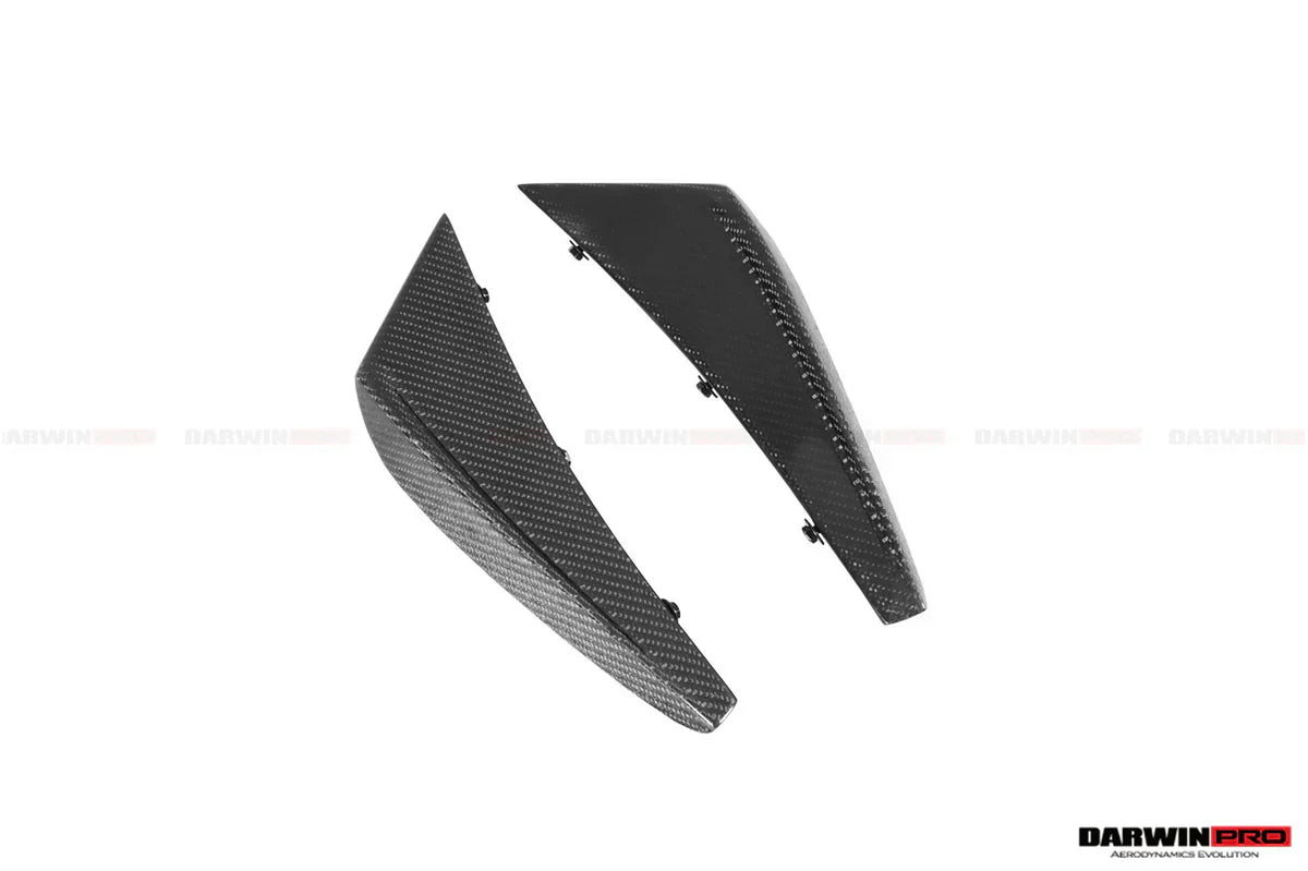 2019-2022 Lamborghini Huracan EVO 4WD ONLY BKSS Style Carbon Front Bumper Canards - [The Exotic Hub]