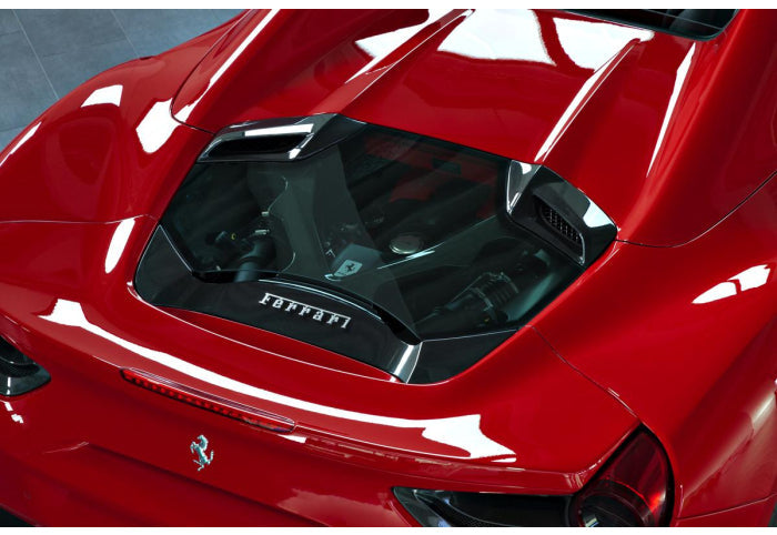 Capristo Carbon / Glass Bonnet (488 Spiders Only) - [The Exotic Hub]