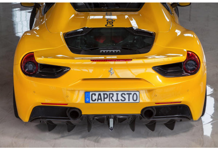 Capristo Carbon / Glass Bonnet (488 Spiders Only) - [The Exotic Hub]