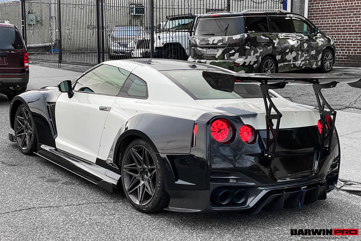 2008-2022 Nissan GTR R35 CBA/DBA/EBA BKSSII Style Partial Carbon Fiber Full Wide Body Kit - [The Exotic Hub]