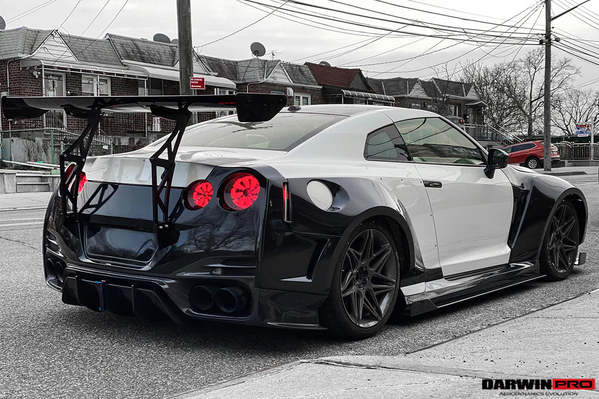 2008-2022 Nissan GTR R35 CBA/DBA/EBA BKSSII Style Partial Carbon Fiber Full Wide Body Kit - [The Exotic Hub]