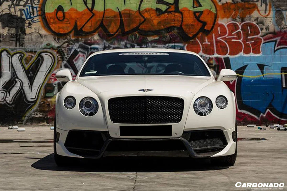 2012-2015 Bentley Continental V8 GT/GTC/V8S - W12 GT/GTC/SPEED VRS Style Carbon Fiber Front Bumper - [The Exotic Hub]