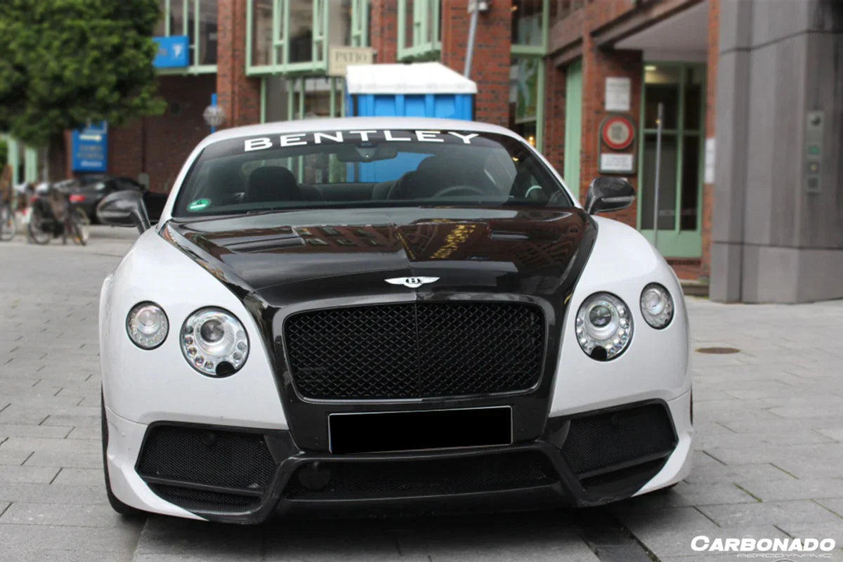 2012-2015 Bentley Continental V8 GT/GTC/V8S - W12 GT/GTC/SPEED VRS Style Carbon Fiber Front Bumper - [The Exotic Hub]