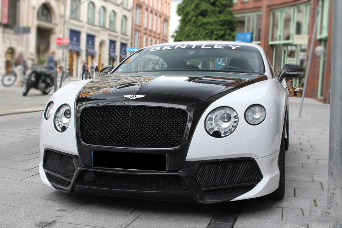 2012-2015 Bentley Continental V8 GT/GTC/V8S - W12 GT/GTC/SPEED VRS Style Carbon Fiber Front Bumper - [The Exotic Hub]