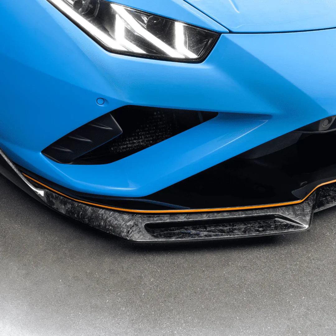 LAMBORGHINI HURACAN EVO MONZA EDIZIONE FRONT SPOILER (2X2 GLOSS CARBON FIBER)- RWD ONLY - [The Exotic Hub]