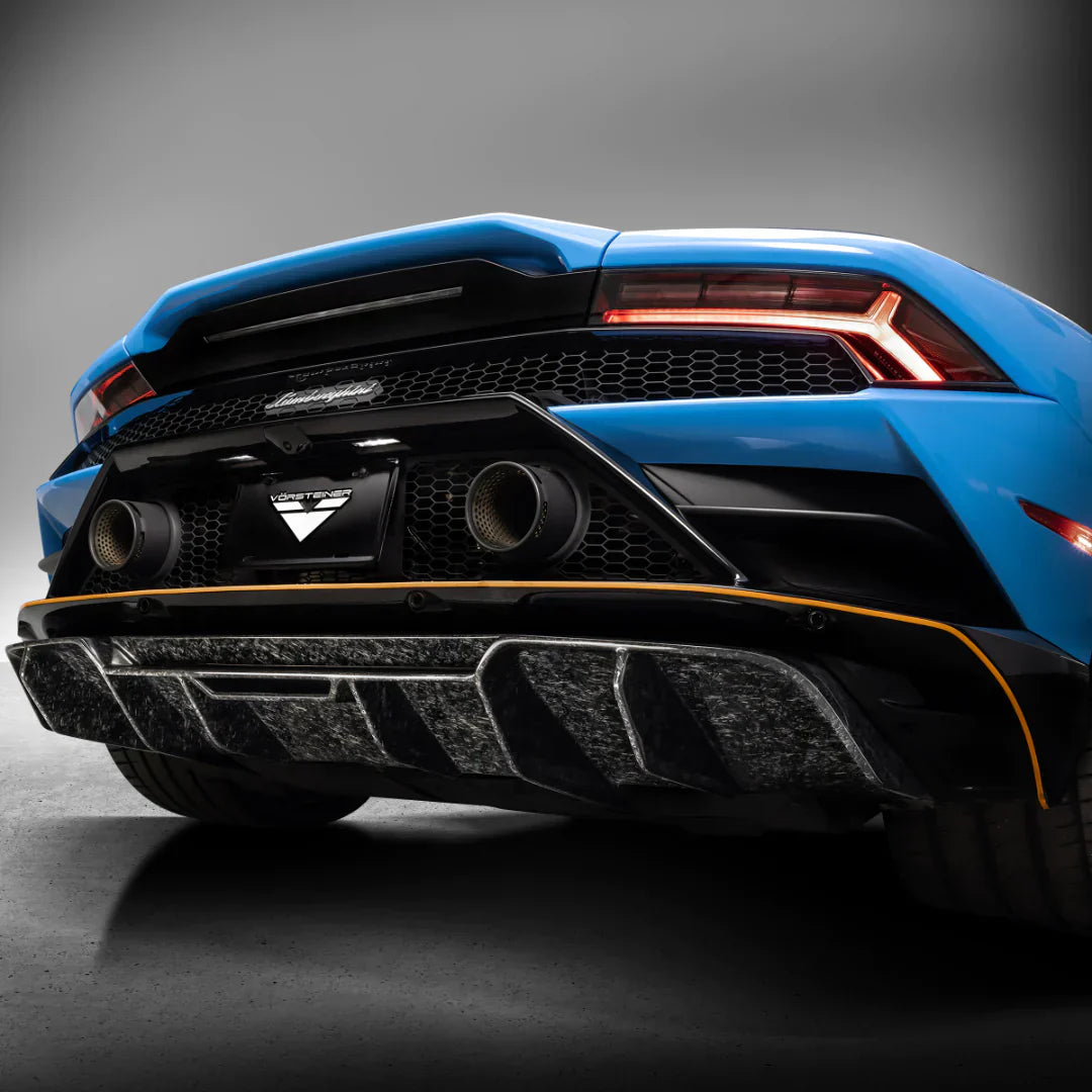 LAMBORGHINI HURACAN EVO MONZA EDIZIONE REAR DIFFUSER (2X2 GLOSS CARBON) - [The Exotic Hub]