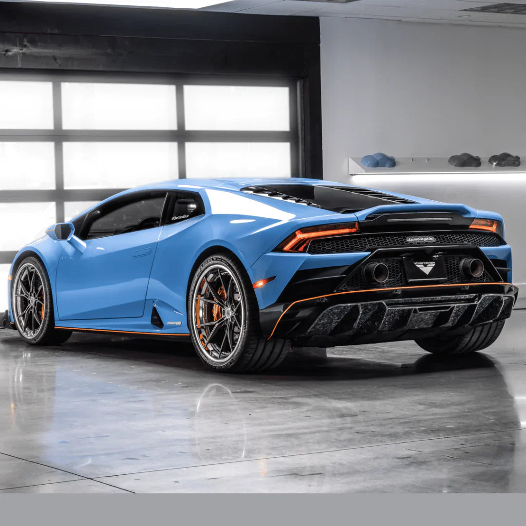 LAMBORGHINI HURACAN EVO MONZA EDIZIONE REAR DIFFUSER (2X2 GLOSS CARBON) - [The Exotic Hub]