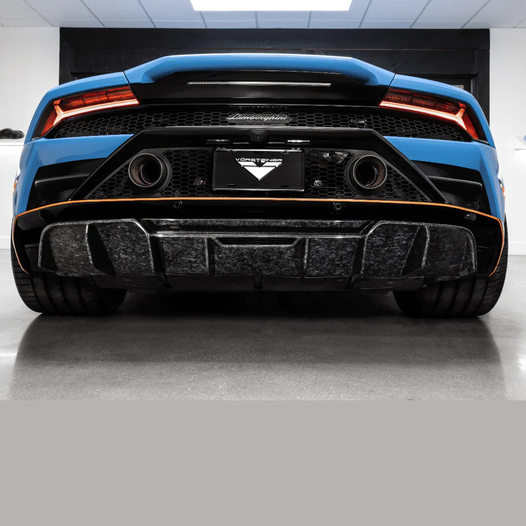 LAMBORGHINI HURACAN EVO MONZA EDIZIONE REAR DIFFUSER (2X2 GLOSS CARBON) - [The Exotic Hub]