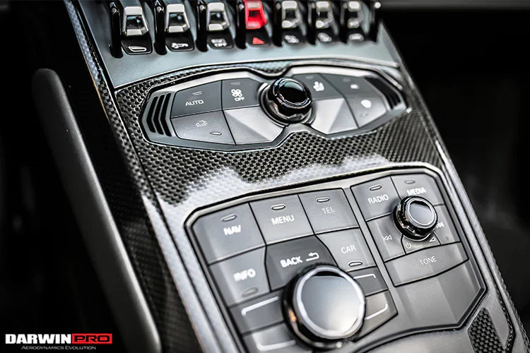 2015-2019 Lamborghini Huracan LP610 & LP580 Autoclave Carbon Fiber Center Console Tunnel - [The Exotic Hub]