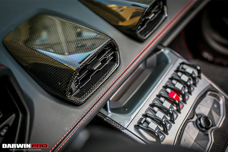 2015-2022 Lamborghini Huracan LP610 & LP580 Autoclave Carbon Fiber AC Panel Trim - [The Exotic Hub]