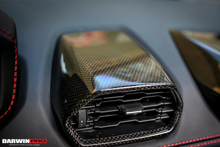 2015-2022 Lamborghini Huracan LP610 & LP580 Autoclave Carbon Fiber AC Panel Trim - [The Exotic Hub]