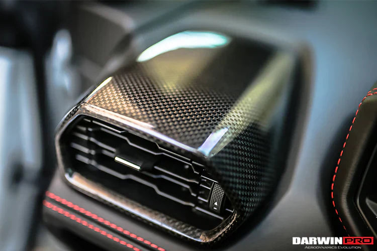 2015-2022 Lamborghini Huracan LP610 & LP580 Autoclave Carbon Fiber AC Panel Trim - [The Exotic Hub]