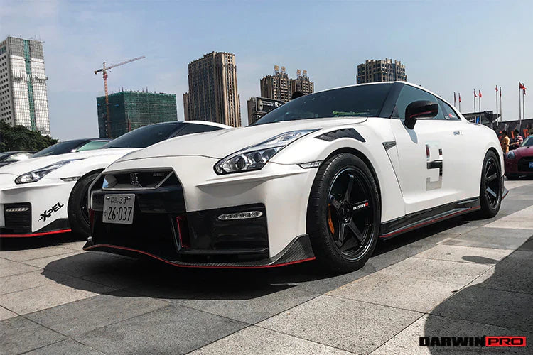 2017-2022 Nissan GTR R35 EBA NSM Style Partial Carbon Fiber Front Bumper - [The Exotic Hub]