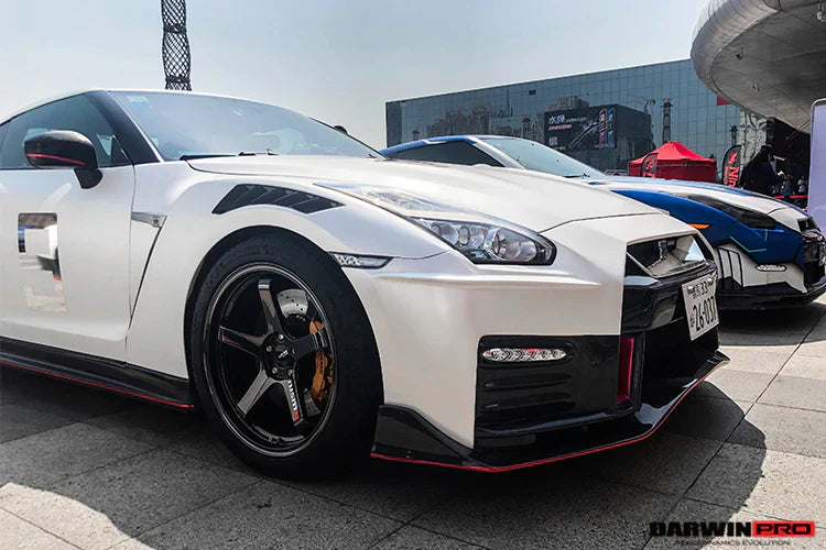 2017-2022 Nissan GTR R35 EBA NSM Style Partial Carbon Fiber Front Bumper - [The Exotic Hub]