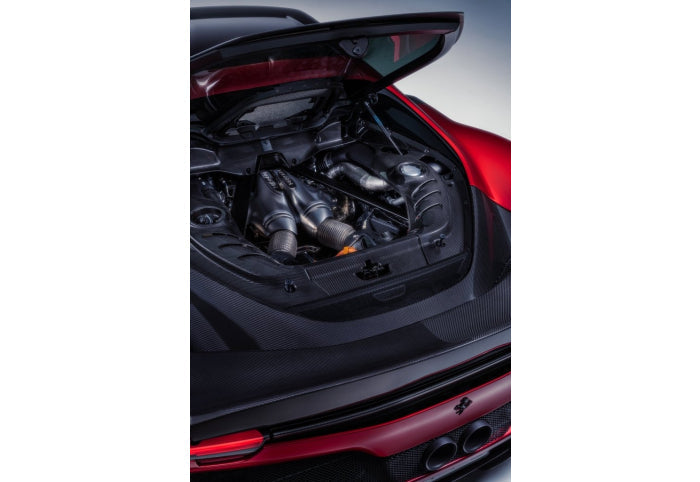 Novitec Carbon Engine Bay Covers for Ferrari 296 GTB - [The Exotic Hub]