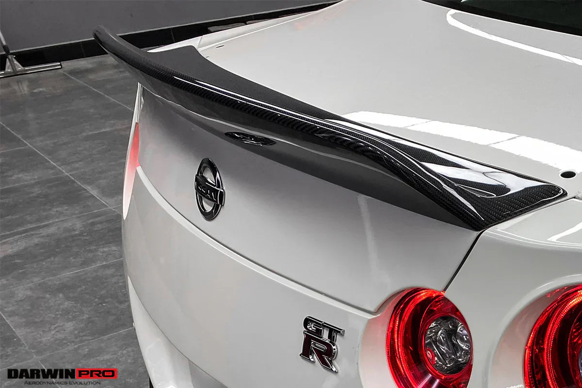 2008-2022 Nissan GTR R35 CBA/DBA/EBA BKSS Style Carbon Fiber Trunk Spoiler - [The Exotic Hub]