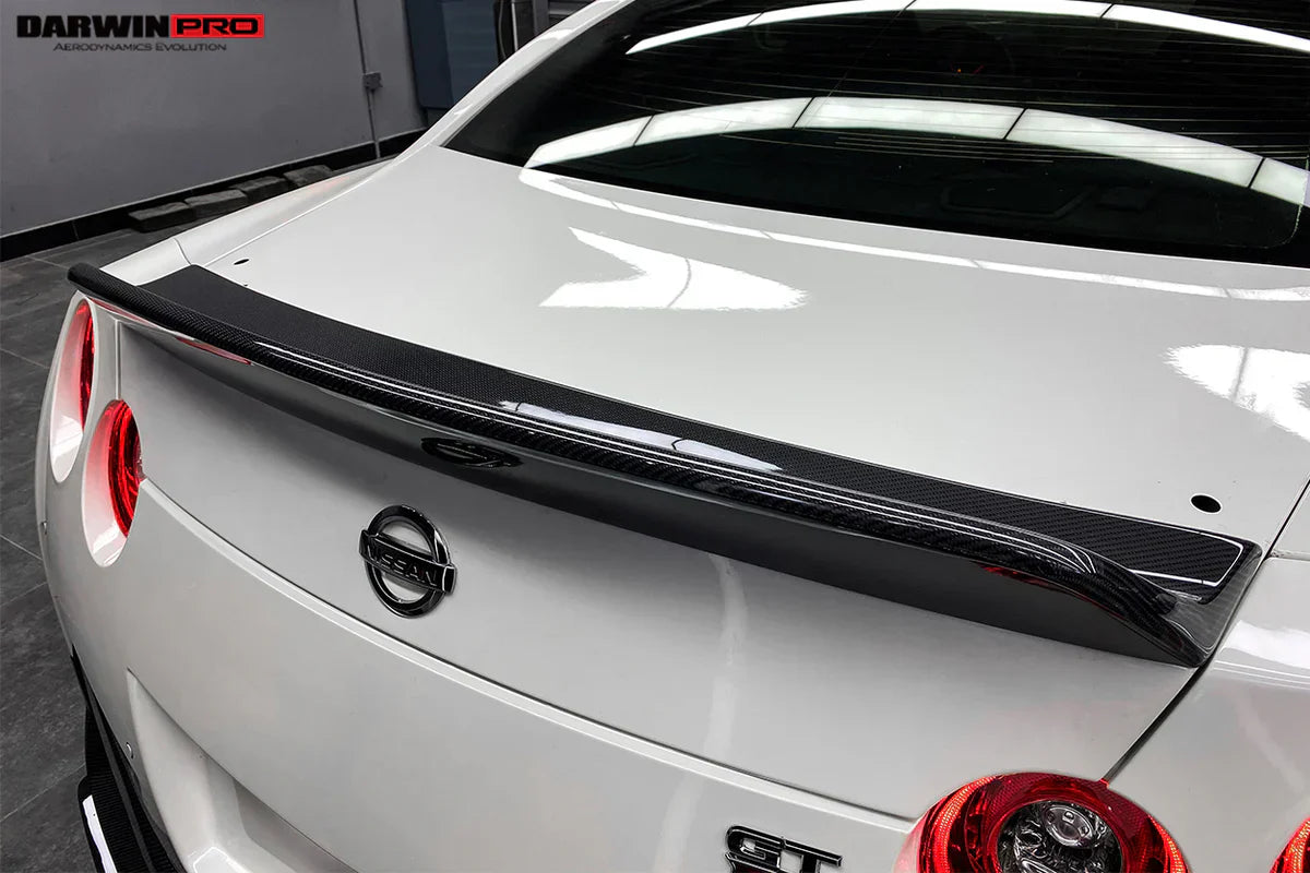 2008-2022 Nissan GTR R35 CBA/DBA/EBA BKSS Style Carbon Fiber Trunk Spoiler - [The Exotic Hub]