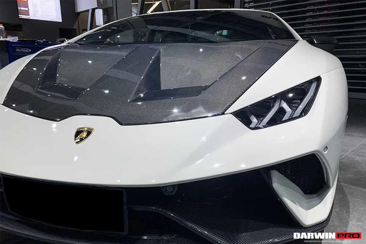 2015-2021 Lamborghini Huracan LP610/LP580/EVO BKSS Style Carbon Fiber Hood - [The Exotic Hub]