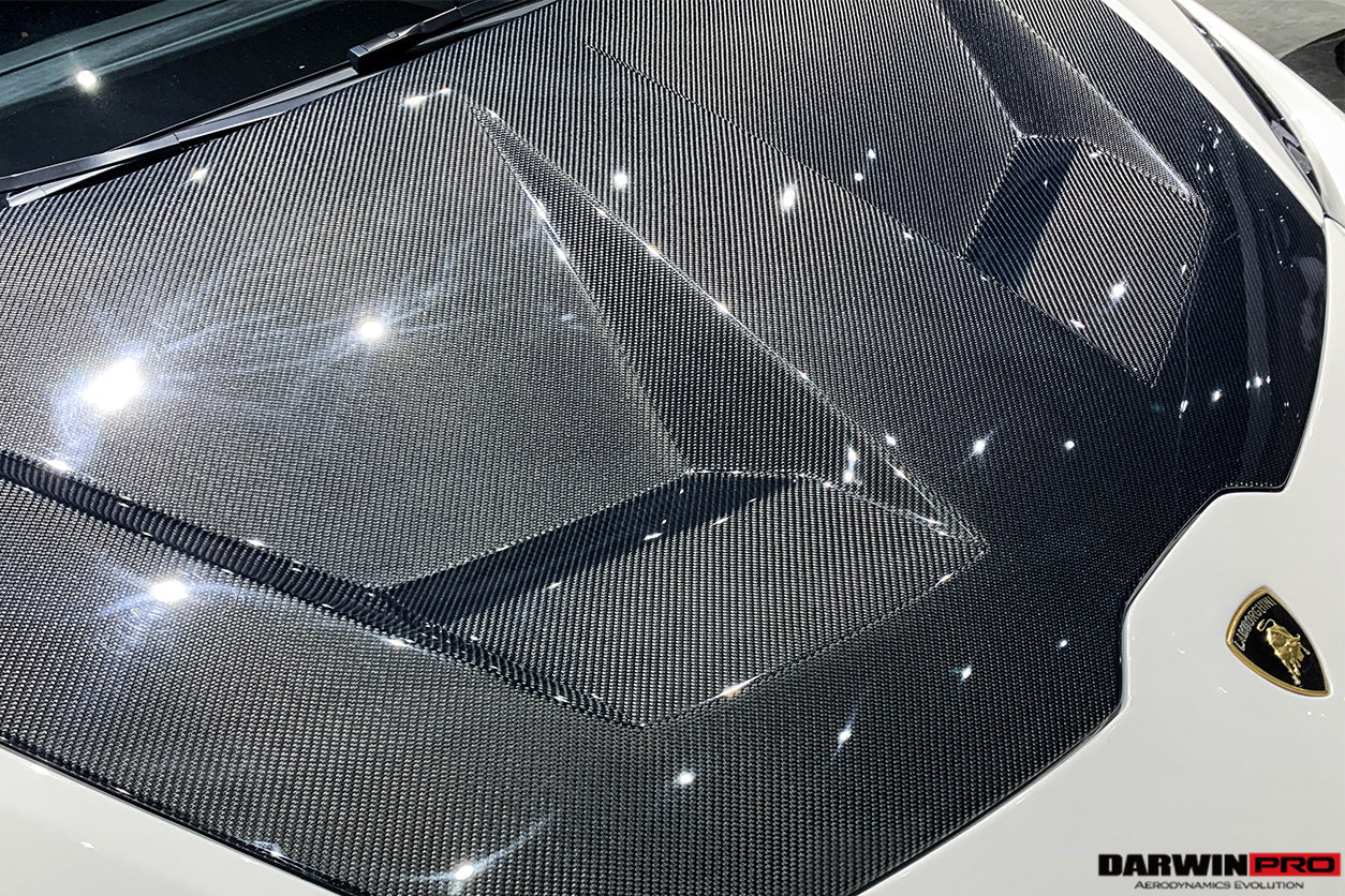 2015-2025 Lamborghini Huracan LP610 & LP580 & EVO & Tecnica BKSS Style Carbon Fiber Hood