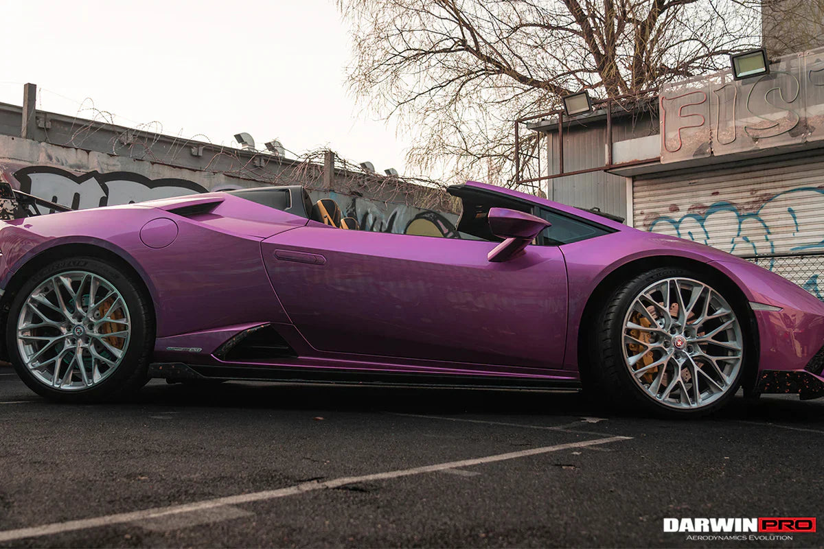 2019-2022 Lamborghini Huracan EVO OD Style Dry Carbon Side Skirts Under Board - [The Exotic Hub]