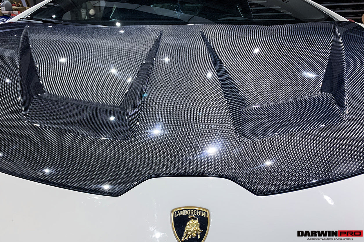 2015-2025 Lamborghini Huracan LP610 & LP580 & EVO & Tecnica BKSS Style Carbon Fiber Hood