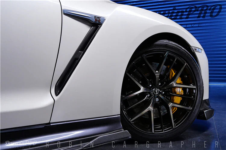 2008-2022 Nissan GTR R35 EBA BKSS Style Carbon Fiber Side Skirts - [The Exotic Hub]