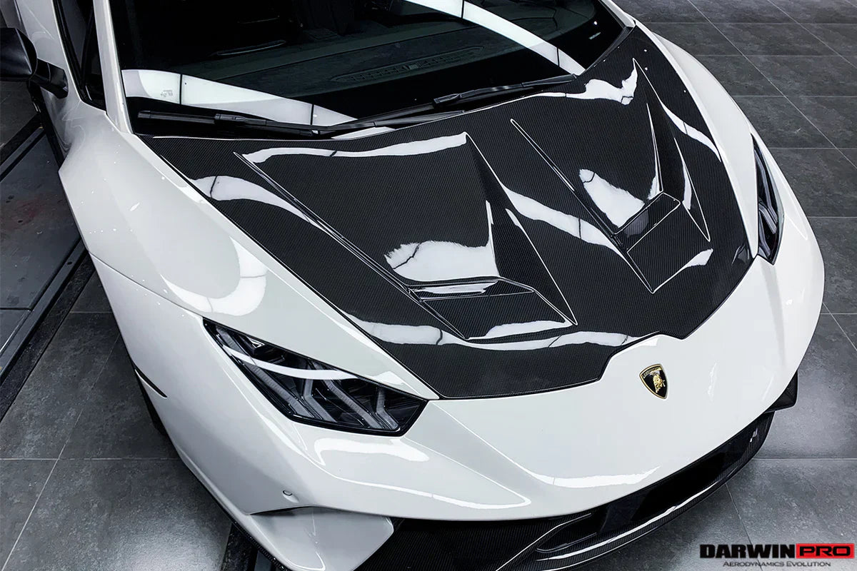 2015-2021 Lamborghini Huracan LP610/LP580/EVO BKSS Style Carbon Fiber Hood - [The Exotic Hub]