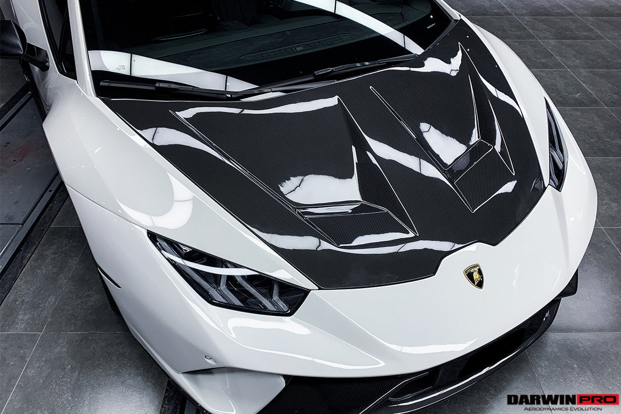 2015-2025 Lamborghini Huracan LP610 & LP580 & EVO & Tecnica BKSS Style Carbon Fiber Hood