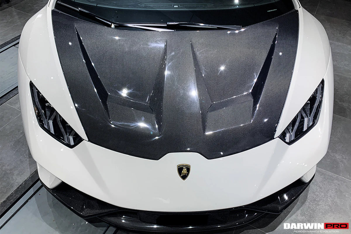 2015-2021 Lamborghini Huracan LP610/LP580/EVO BKSS Style Carbon Fiber Hood - [The Exotic Hub]