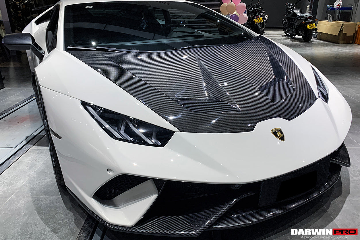 2015-2025 Lamborghini Huracan LP610 & LP580 & EVO & Tecnica BKSS Style Carbon Fiber Hood