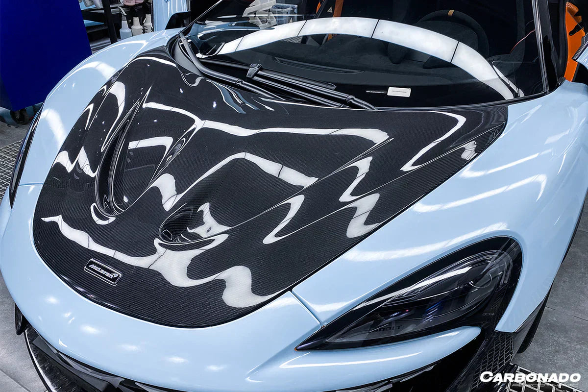 2018-2021 McLaren 600lt / 2015-2021 540c/570s/570gt P1 Style Carbon Fiber Hood - [The Exotic Hub]