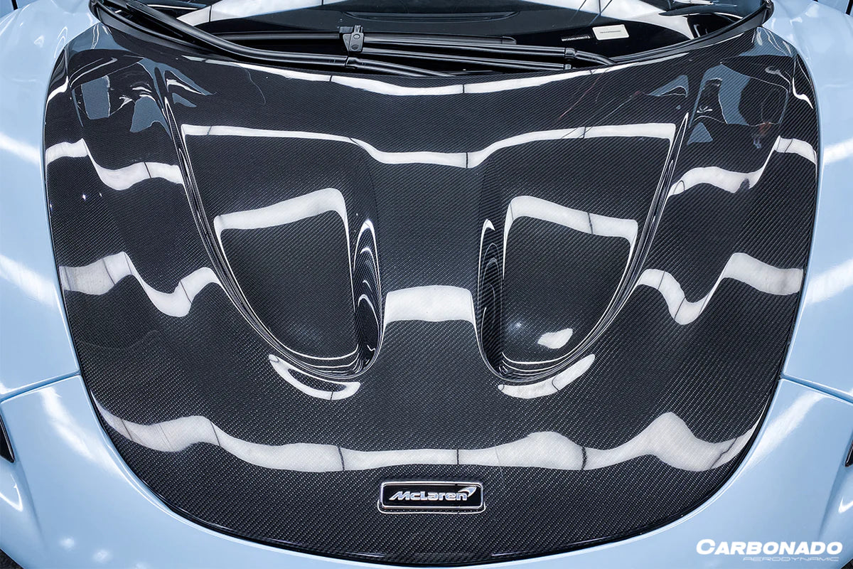 2018-2021 McLaren 600lt / 2015-2021 540c/570s/570gt P1 Style Carbon Fiber Hood - [The Exotic Hub]