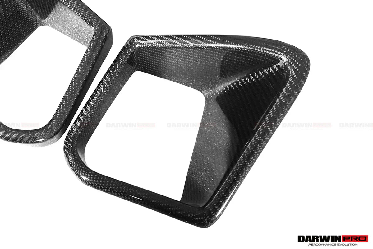 2017-2022 Nissan GTR R35 EBA BKSS Style Carbon Fiber Front Bumper Vents - [The Exotic Hub]