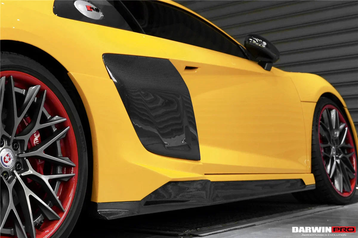 2016-2023 Audi R8 Coupe/Spyder iMPII Carbon Fiber Side Door Panel Blades - [The Exotic Hub]