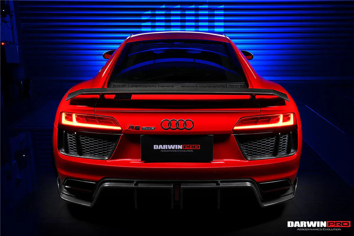 2016-2023 Audi R8 GEN2/GEN3 Coupe ONLY GT Style Carbon Fiber Trunk Wing - [The Exotic Hub]