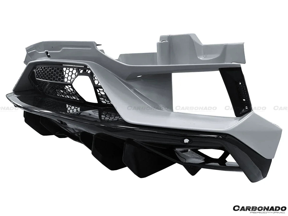 2011-2021 Lamborghini Aventador LP700 LP740 LP750 Coupe Roadster SVJ Style Part Dry Carbon Fiber Rear Bumper - [The Exotic Hub]