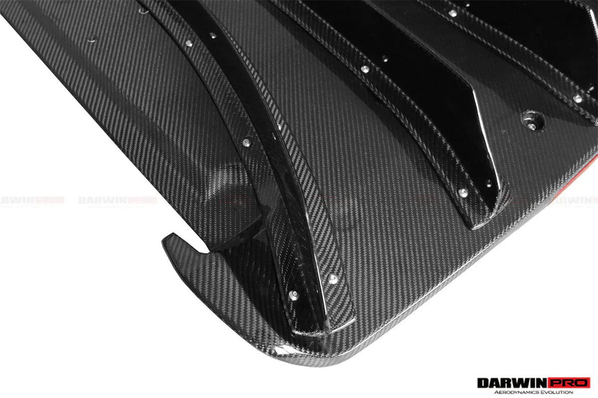 2012-2022 Nissan GTR R35 DBA/EBA NSM Style Carbon Fiber Rear Diffuser With LED Light - [The Exotic Hub]