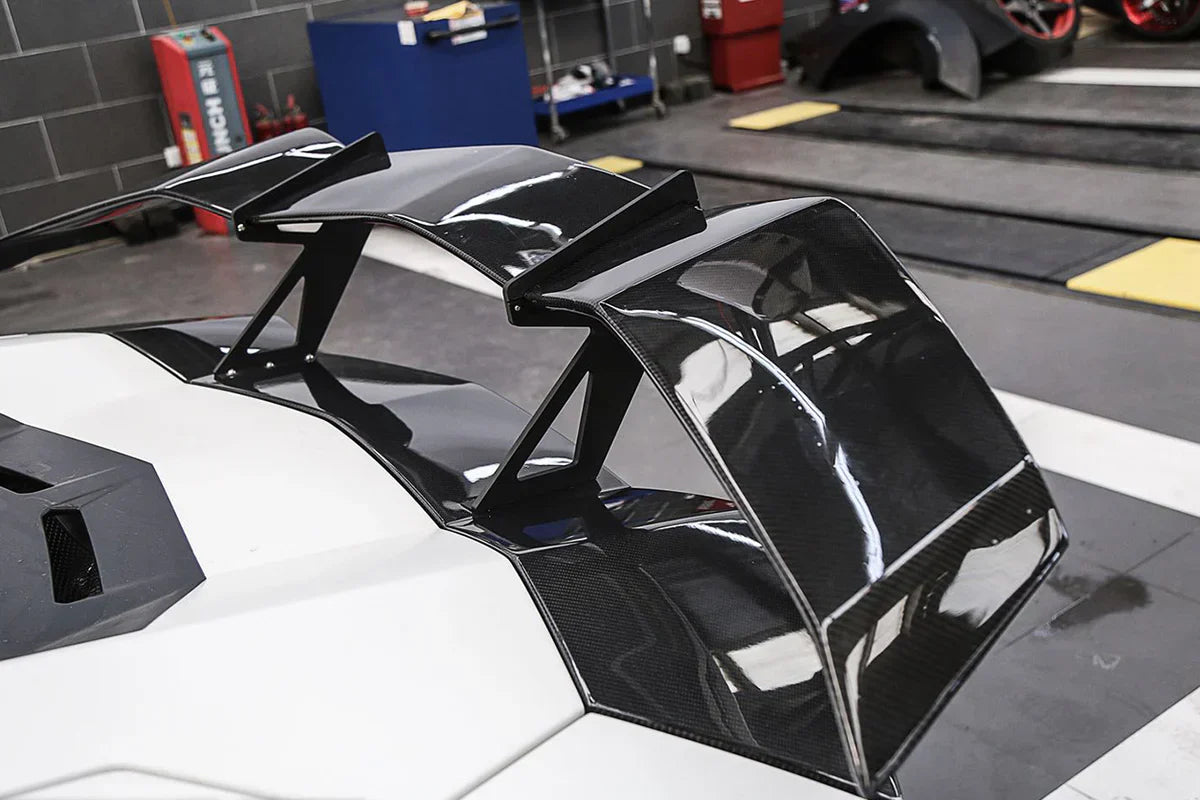 2011-2021 Lamborghini Aventador LP700 LP740 Coupe/Roadster RZS Style Carbon Fiber Trunk Spoiler - [The Exotic Hub]